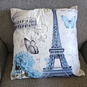 Paris - Eiffel Tower Pillow 18"x 18"